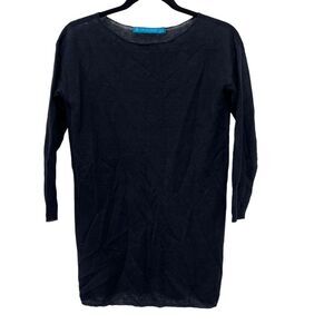 Tori Richard black long sleeve semi sheer dolman‎ top Size: XS